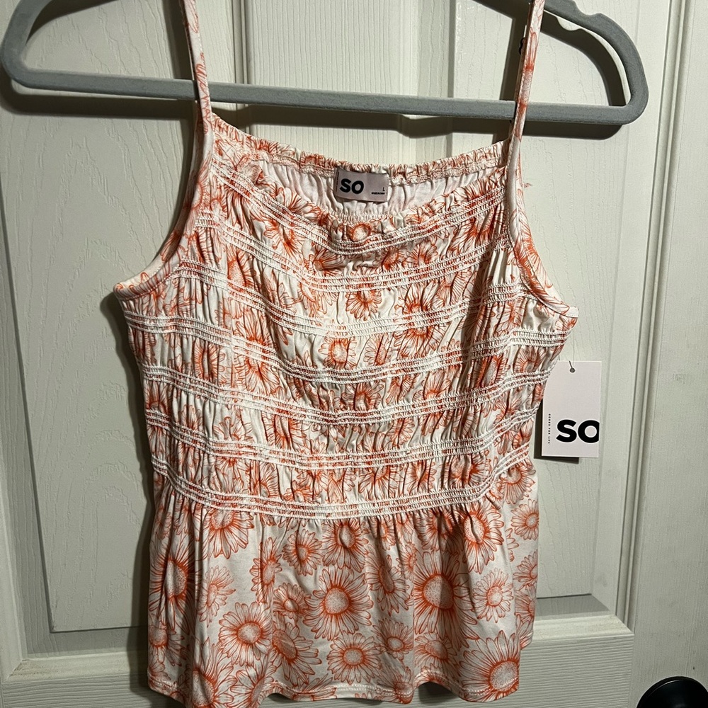 NWT Orange sunflower TankTaop